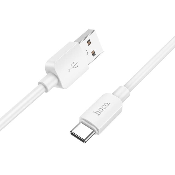 Hoco USB-A–USB-C-kaapeli 1 m 100 W - valkoinen