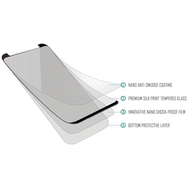 3D Härdat Glas Skärmskydd för Samsung Galaxy S8 Plus Inkl. Monteringsram