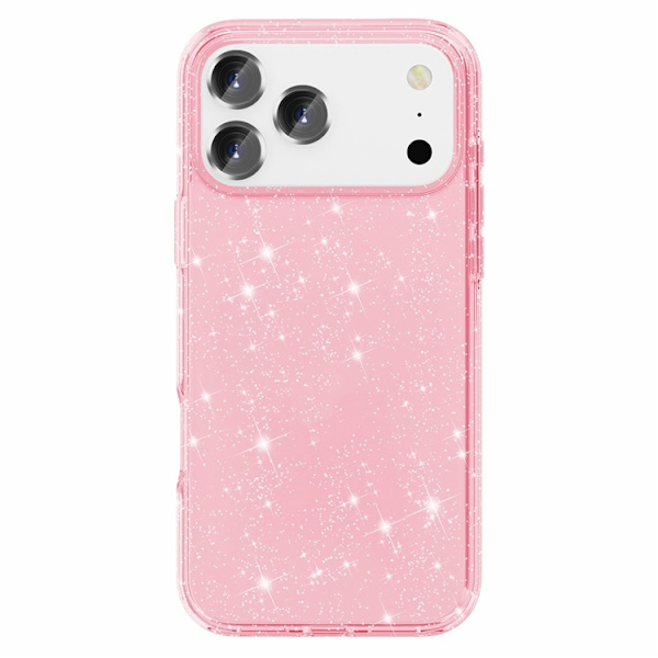 AMORUS Mobilskal till iPhone 17 Pro Max Shockproof - GlitterRosa Rosa