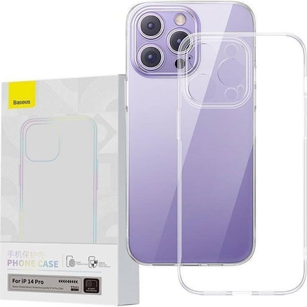 Baseus iPhone 14 Pro Mobilskal Simple 2 - Transparent