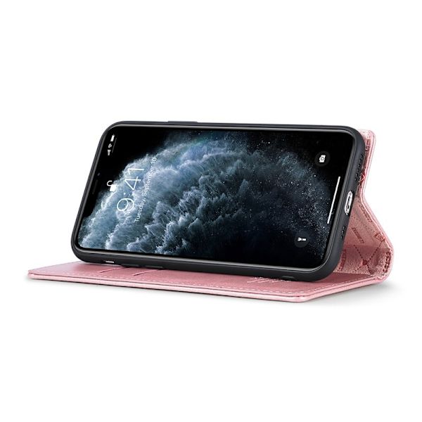 LC.IMEEKE Plånboksfodral för iPhone 11 - Konstläder - Roséguld