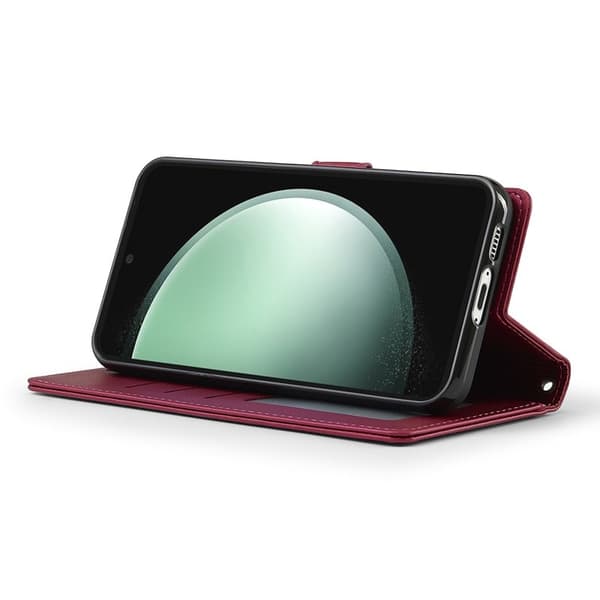 LC.IMEEKE L2 Series Samsung Galaxy A17 Plånboksfodral Konstläder - Röd
