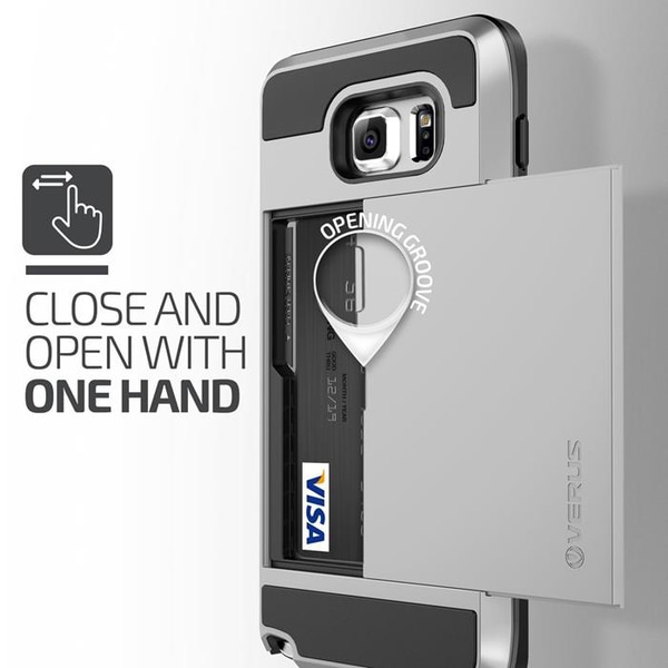 Verus Damda Slide Skal till Samsung Galaxy Note 5 - Light Silver