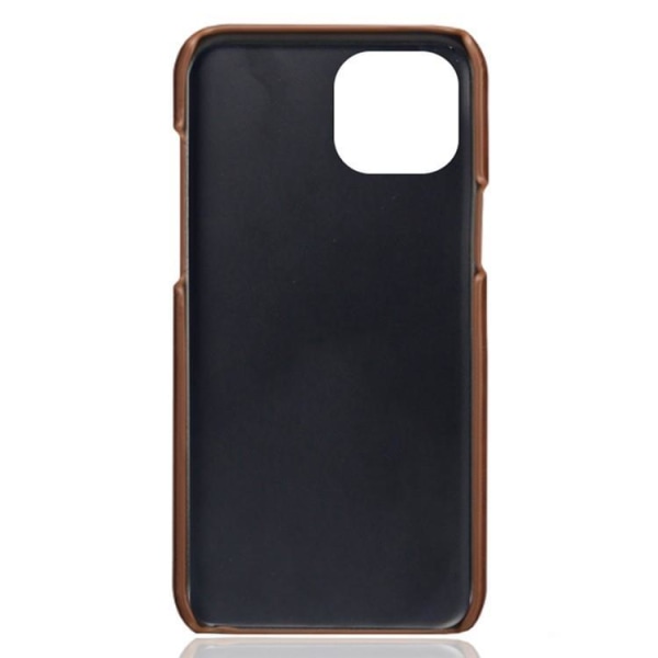 iPhone 15 Plus Mobilcover Kortholder PU-Læder - Brun