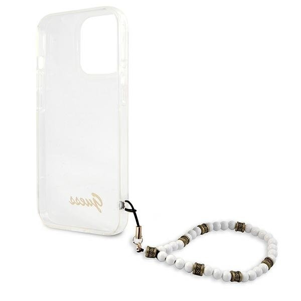 Guess White Pearl Skal iPhone 13 Pro / 13 - Transparent