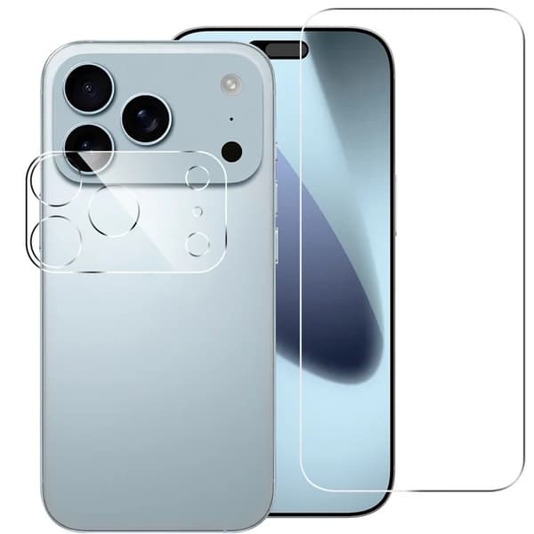 iPhone 17 Pro Max Härdat Glas Skärmskydd Plus Kameralinsskydd