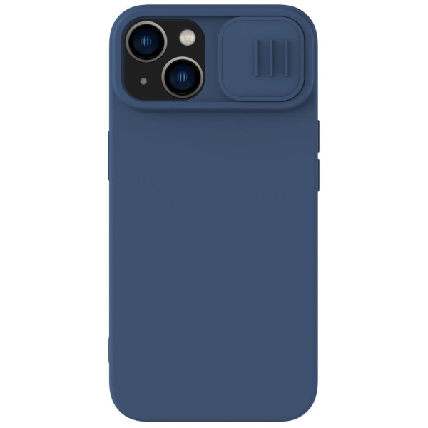 Nillkin iPhone 14 Skal CamShield Silky Silicone - Blå