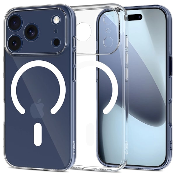 Tech-Protect Mobilskal till iPhone 17 Pro Magsafe Flexair - Clear Transparent