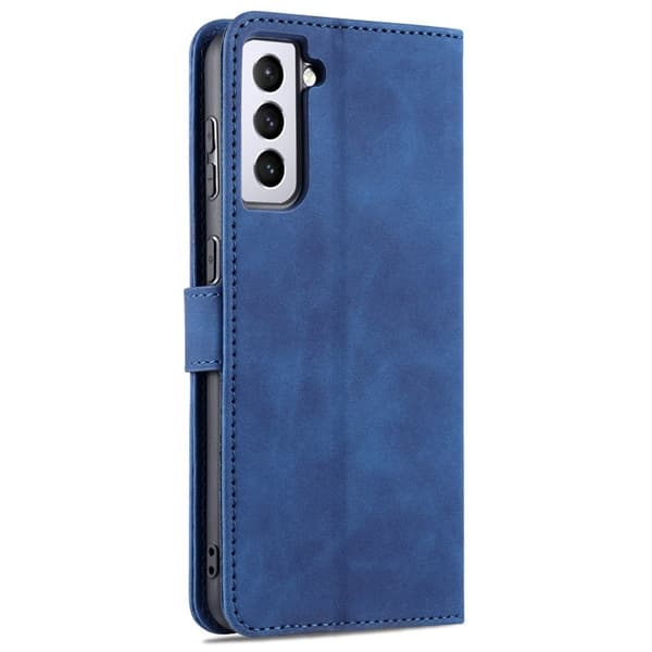 AZNS Samsung Galaxy S23 Plånboksfodral Konstläder - Magnetisk - Blå