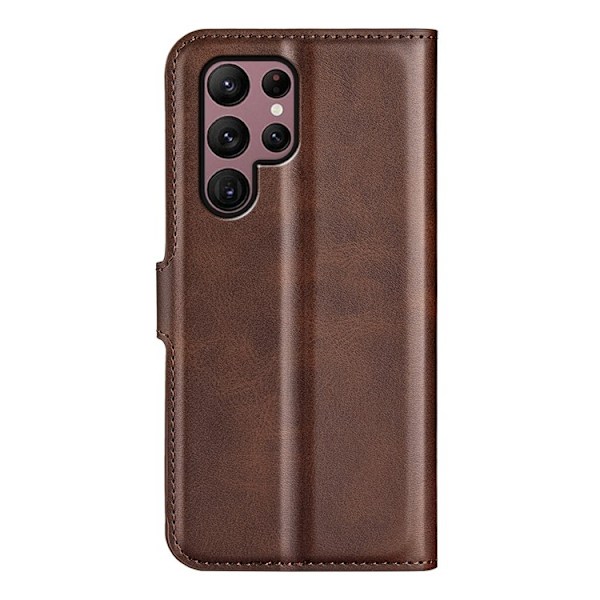 Galaxy S23 Ultra Plånboksfodral Folio Flip - Brun