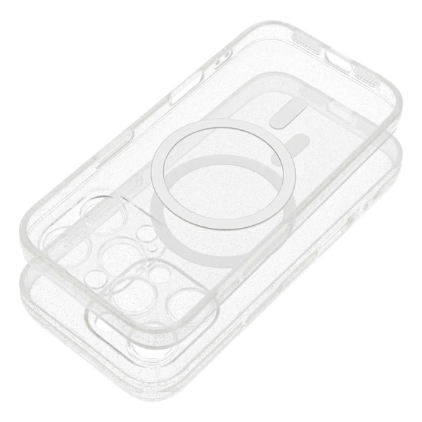 Mobilskal För Galaxy S26 Plus Magsafe - Transparent Glitter Transparent