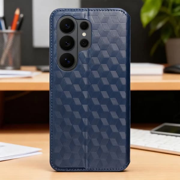 Plånboksfodral För Galaxy S26 Plus Cubic - Blå Blå