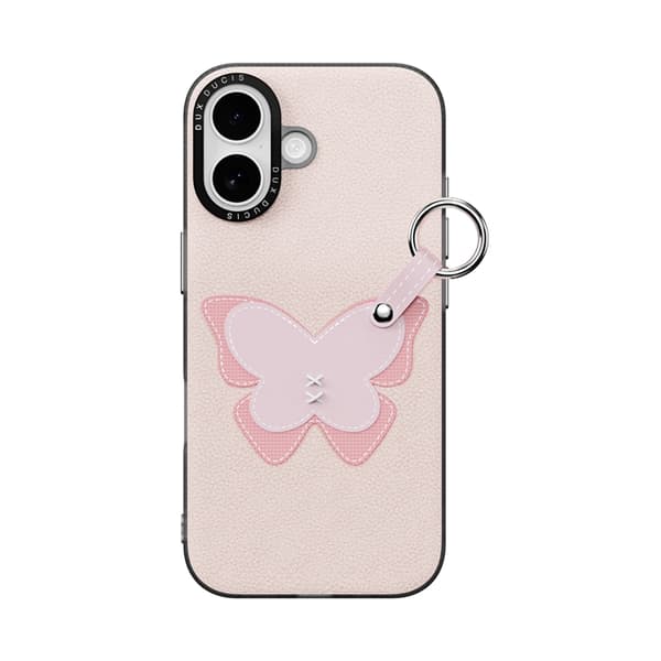 DUX DUCIS Mobilskal till iPhone 17 med Fingerring/Rem Luvy Series Rosa