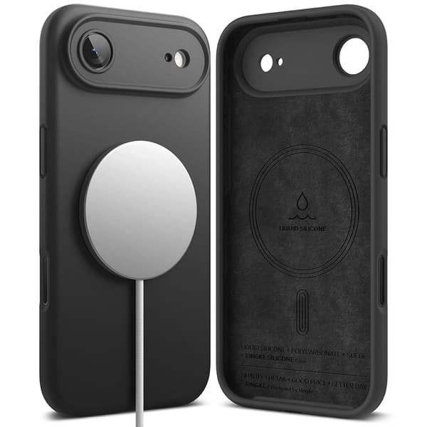 Ringke Telefontaske til iPhone Air Magsafe Magnetisk Silikone - Sort Svart