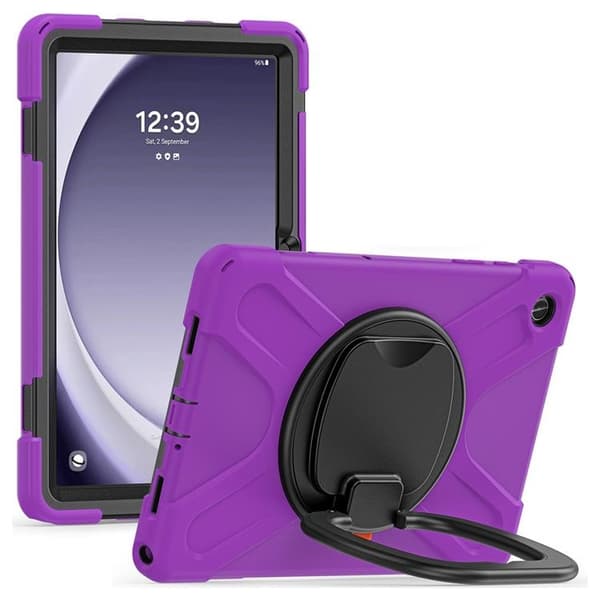Mobilskal till Galaxy Tab A9 Plus Kickstand Handle Grip - Lila Lila