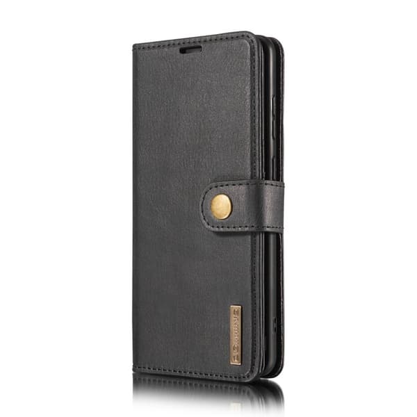 DG.MING OnePlus 8T Äkta Läder Plånboksfodral Svart