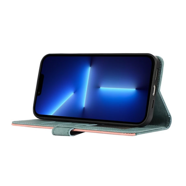 ABEEL iPhone 13 Pro Plånboksfodral RFID-Skydd Konstläder - Blå