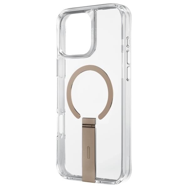 UNIQ Telefontaske til iPhone 16 Pro Eleva Vertica Stand - Taupe Guld Guld