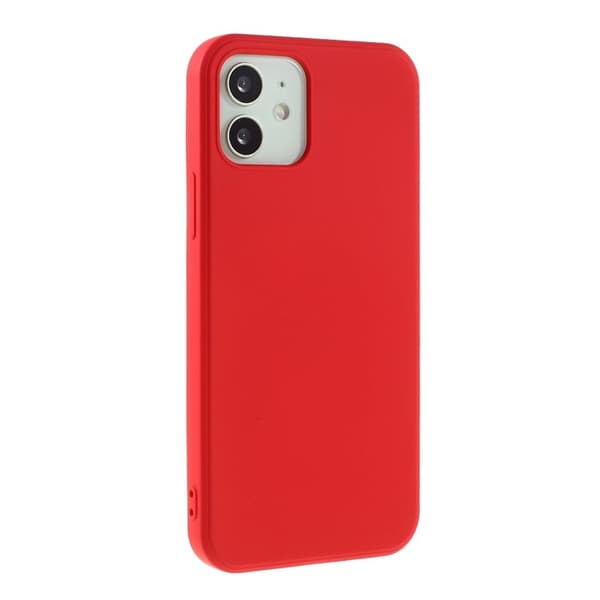 X-LEVEL Mobilskal till iPhone 12 mini i Flytande Silikon - Röd