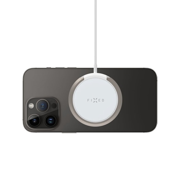 FIXED MagPad 15W Trådlös laddare/stativfunktion Vit
