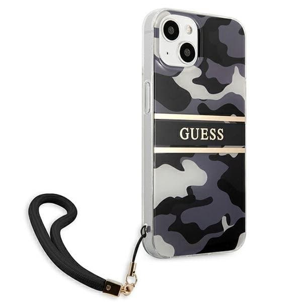 Guess Camo Strap Collection Skal iPhone 13 - Musta Black