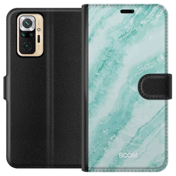 Pungcover til Xiaomi Redmi Note 10 Pro med Mint Marble