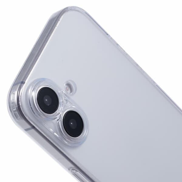X-LEVEL Mobilskal till iPhone 16 Matte TempeRöd Glass TPU Transparent