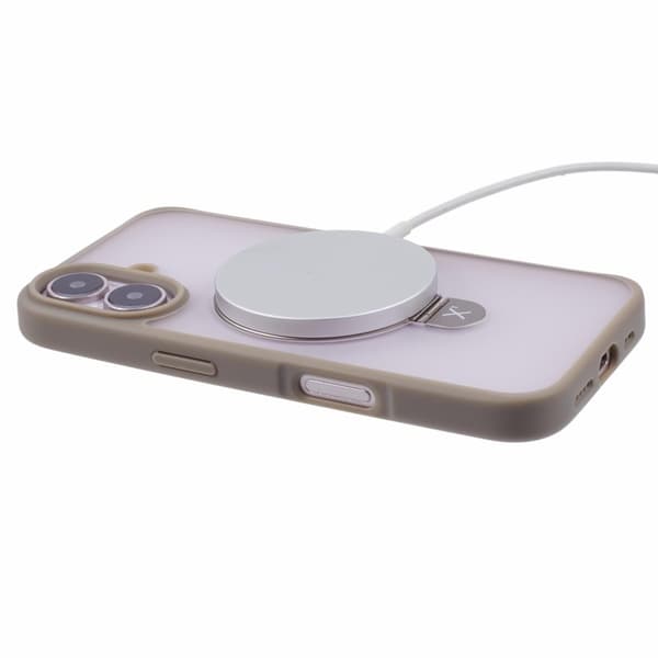 X-LEVEL PITHY STONE II Mobilskal till iPhone 16 Magnetiskt Grå