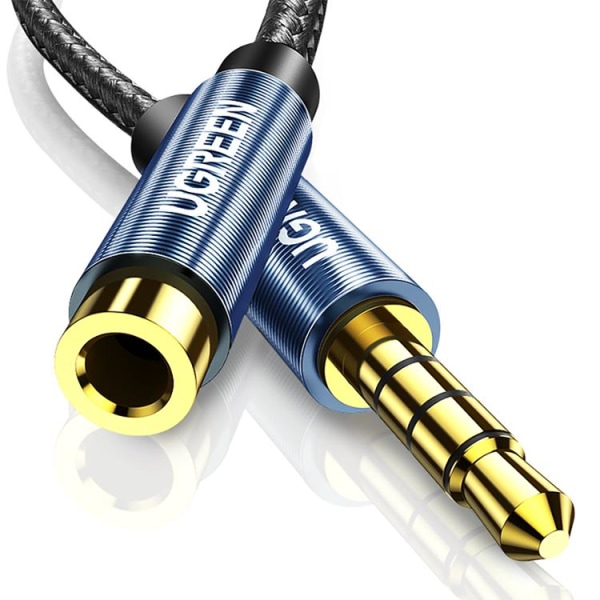 Ugreen Adapter Kabel Extension AUX Minijack 3.5 mm 0.5m - Blå