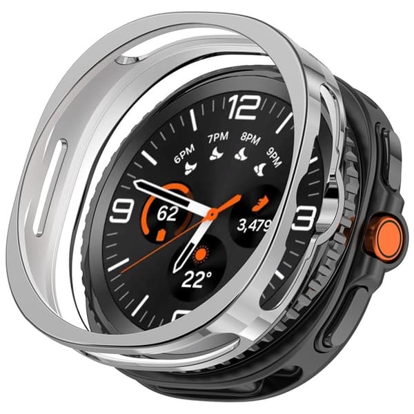 Galaxy Watch 8 Classic (46mm) Skal TPU Electroplating - Silver Silver