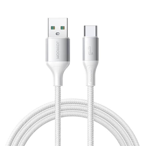 Joyroom USB-A - USB-C Kabel 3A 1m Flash-serie - Hvid Vit