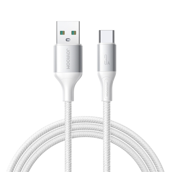 Joyroom USB-A - USB-C kabel 3A 1m Flash Series - Vit Vit
