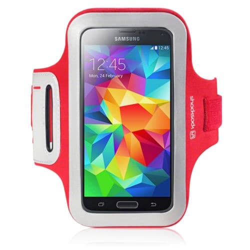 Shocksock Armband till Samsung Galaxy S5  - Röd Red