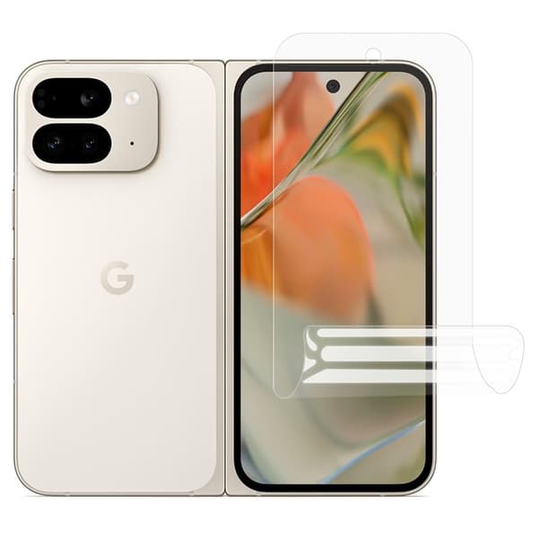 Google Pixel 10 Pro Fold Plastfilm Skärmskydd Hydrogel - Clear Svart