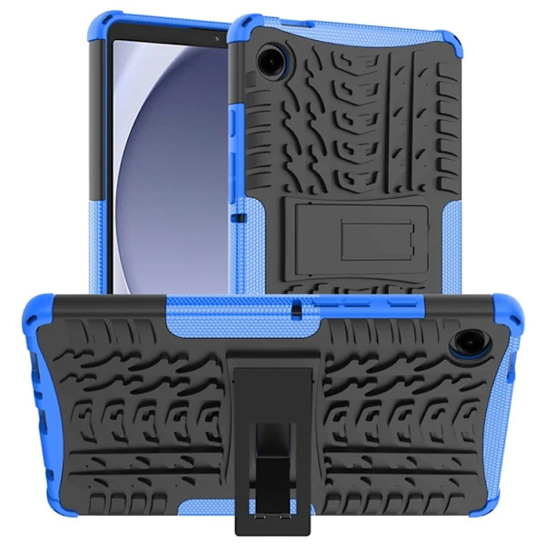 Mobilskal till Galaxy Tab A9 Kickstand Tire Texture - Blå Blå