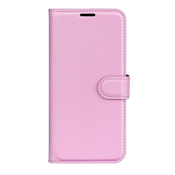 OnePlus 15 5G Plånboksfodral Litchi Shockproof Konstläder Rosa