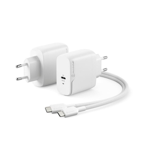 ALOGIC Rapid Power 65W GaN oplader inkl. 2m USB-C ladekabel