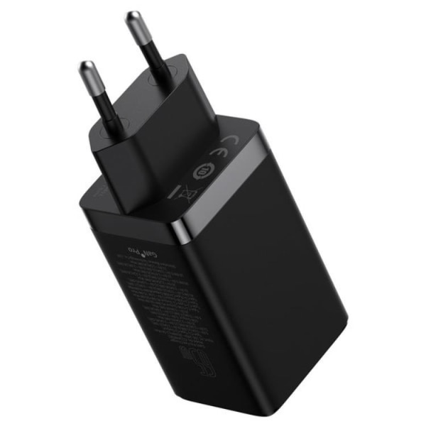 Baseus Väggladdare 65W USB/2xUSB-C USB-C Kabel 100W - Svart