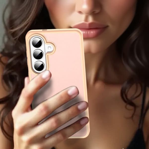 Samsung Galaxy S26 Skal Touch Matte Anti Drop TPU - Rosa