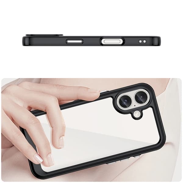 Telefontaske til iPhone 16 Outer Space - Sort Black