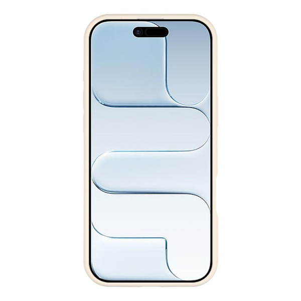 Mobilskal till iPhone Air Sugkopp Silikon med Tygfoder Beige