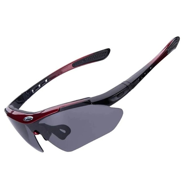 Rockbros photochromic UV400 Cykelglasögon - Svart/Röd