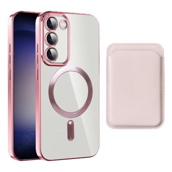 BOOM Galaxy S23 Mobiltaske Magsafe Kortholder - Pink