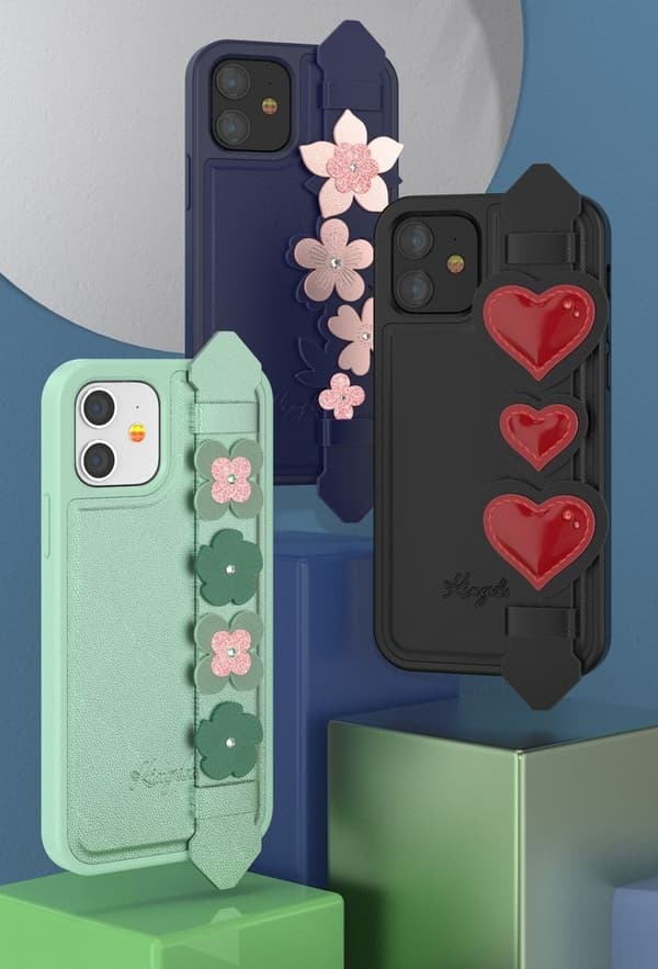 Kingxbar Sweet Swarovski Crystals Mobilskal iPhone 12 mini - Blå Blå