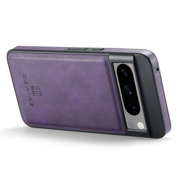 DG.MING Google Pixel 8 Pro Fodral KonstLäder Stöttålig Lila