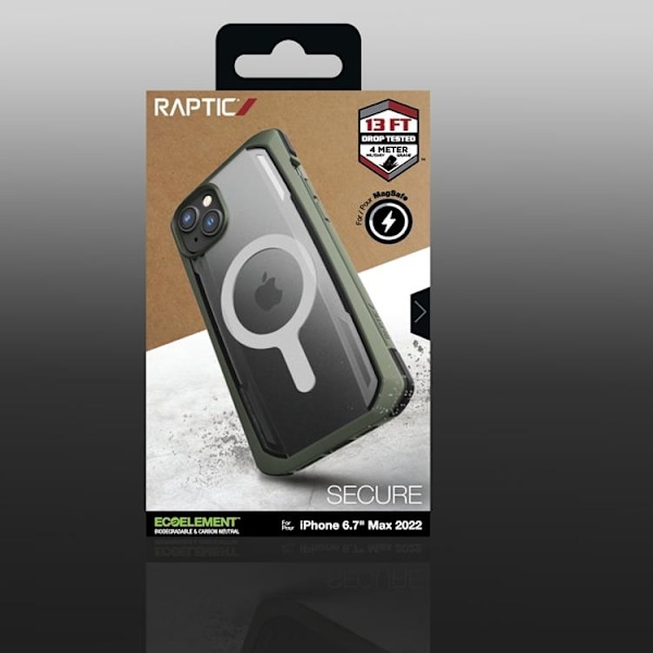 Raptic iPhone 14 Plus Skal Magsafe Secure Armored - Grön