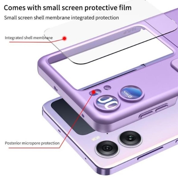 Oppo Find N2 Flip Mobilskal Ringhållare Kickstand - Svart Svart
