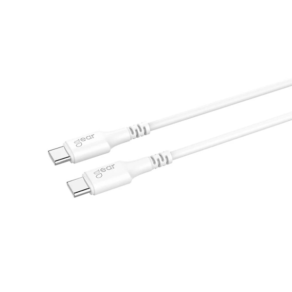 Gear USB-C Till USB-C 2.0 0.5m Kabel - Vit Vit