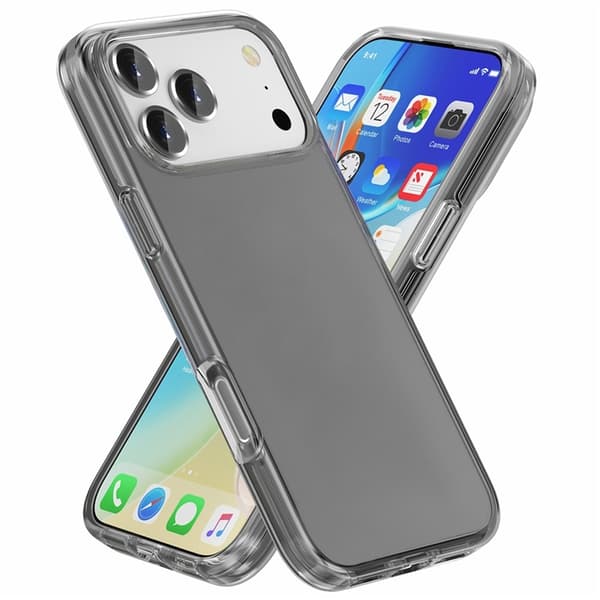 AMORUS Mobilskal till iPhone 17 Pro Shockproof - ClearSvart Svart
