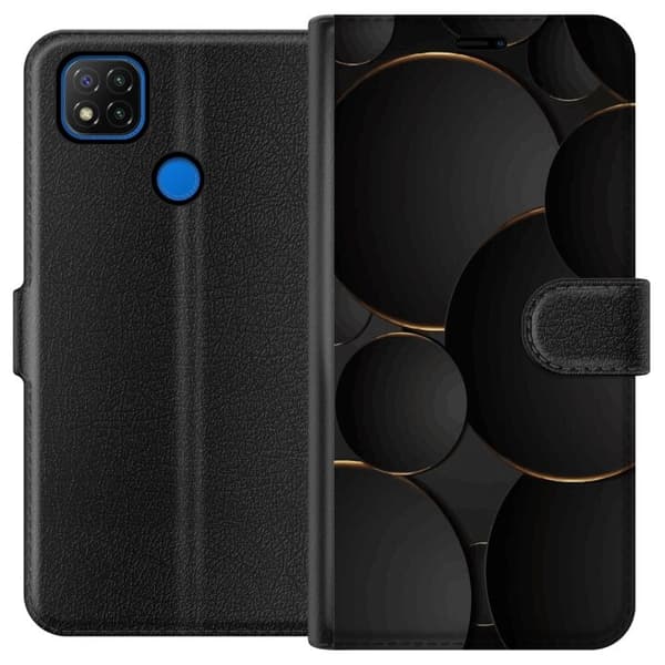 Plånboksfodral till Xiaomi Redmi 9C med Lyxig Cirklar